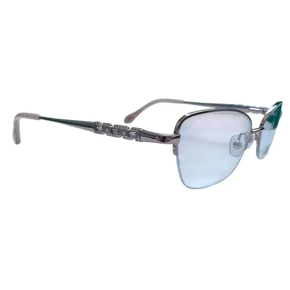 NEW Badgley Mischka Pierrette Rose Gold Eyeglasses